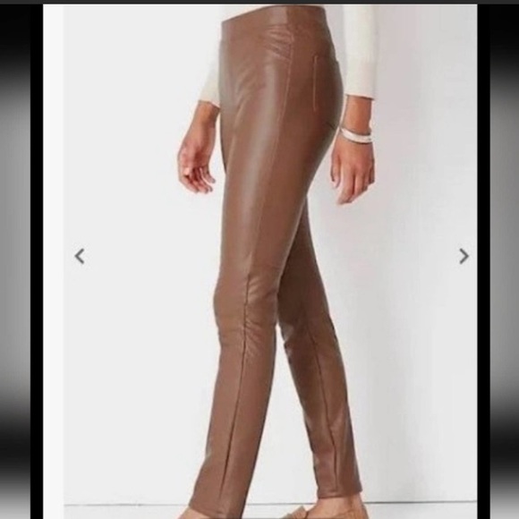 J Jill Vegan Leather Pants Size Large - Picture 7 of 7